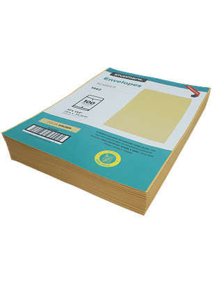 Paquete de 100 sobres manila Studmark 10