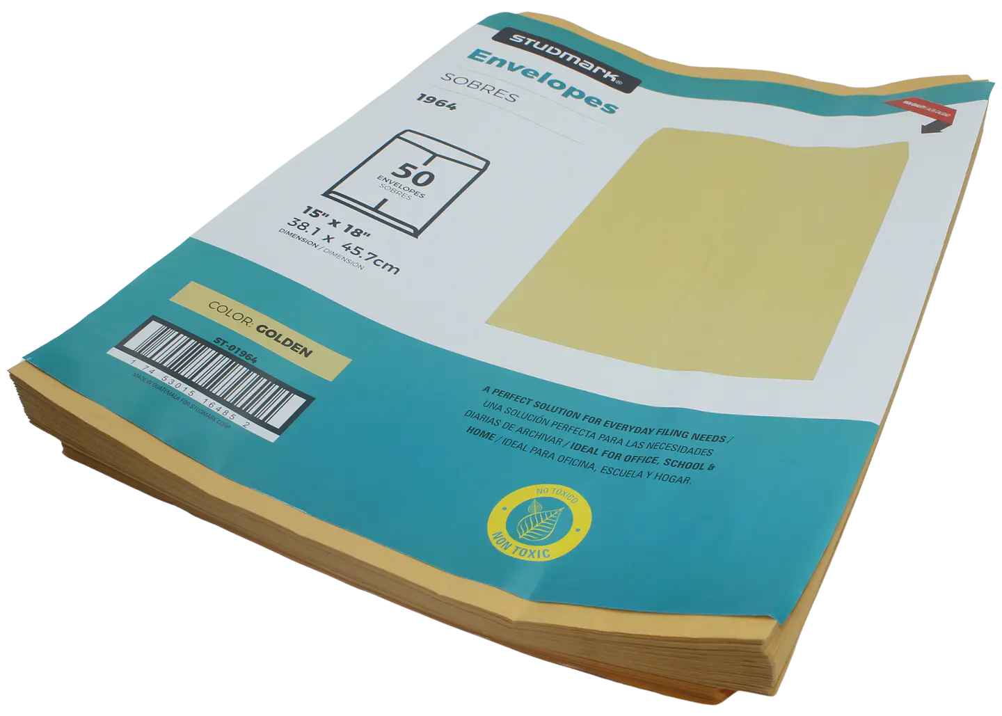 Paquete de 50 sobres manila Studmark 15