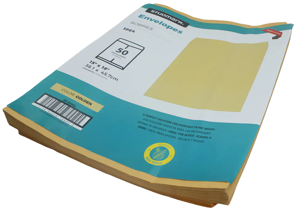 Paquete de 50 sobres manila Studmark 15