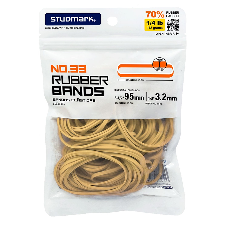 Paquete de ligas Studmark, 113g ST-06006 1