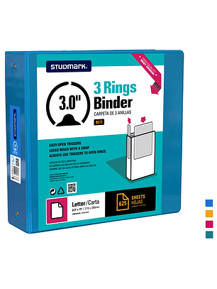 Portafolio Studmark de 3 anillas de 3