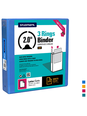 Portafolio Studmark de 3 anillas de 2