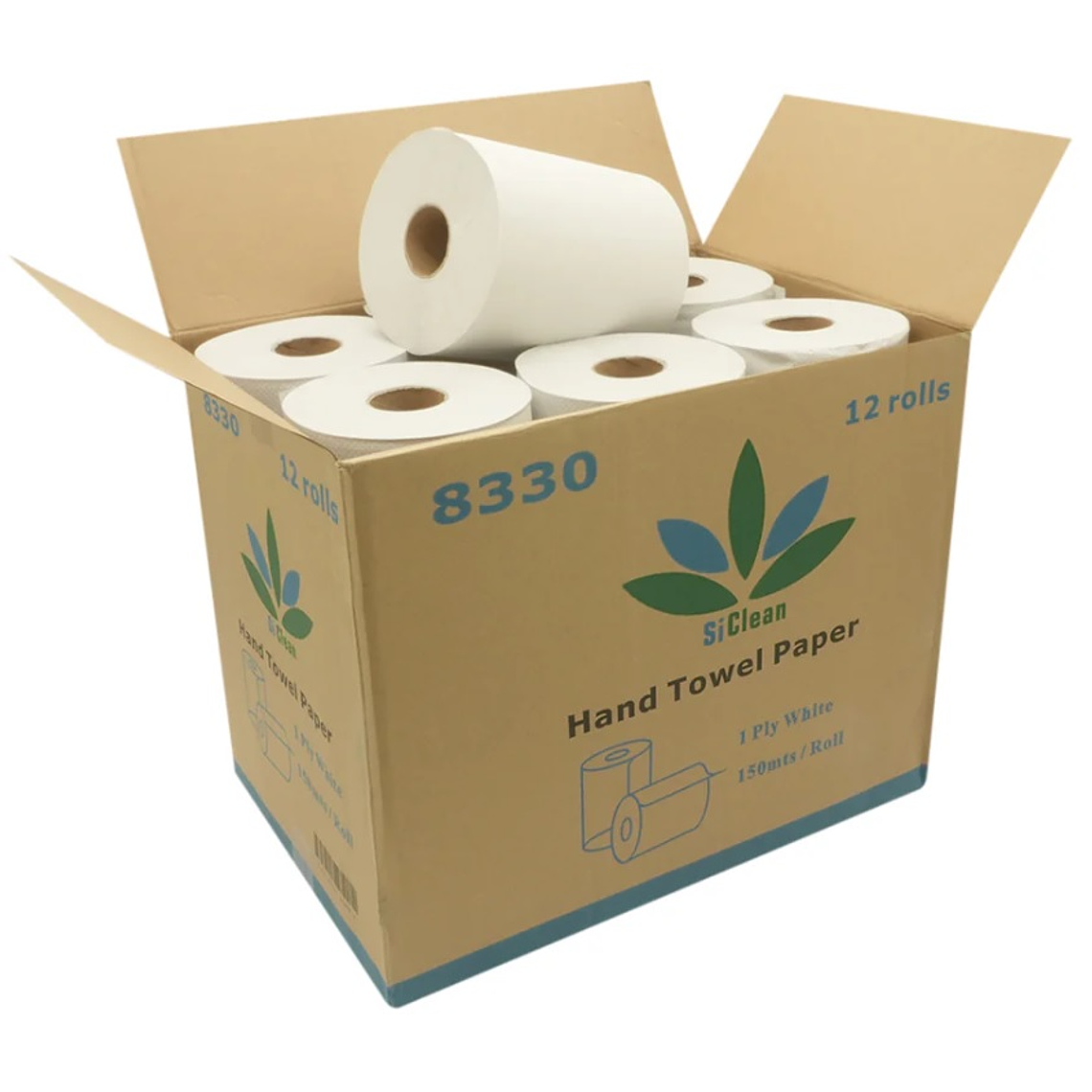 Papel toalla en rollo 150 mt hoja sencilla 3