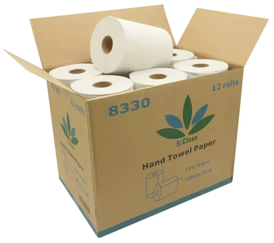 Papel toalla en rollo 150 mt hoja sencilla 3