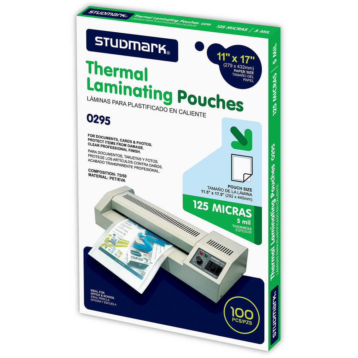 Láminas para plastificar Studmark 292x445 mm 1