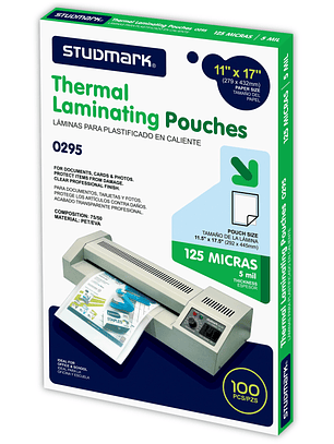 Láminas para plastificar Studmark 292x445 mm