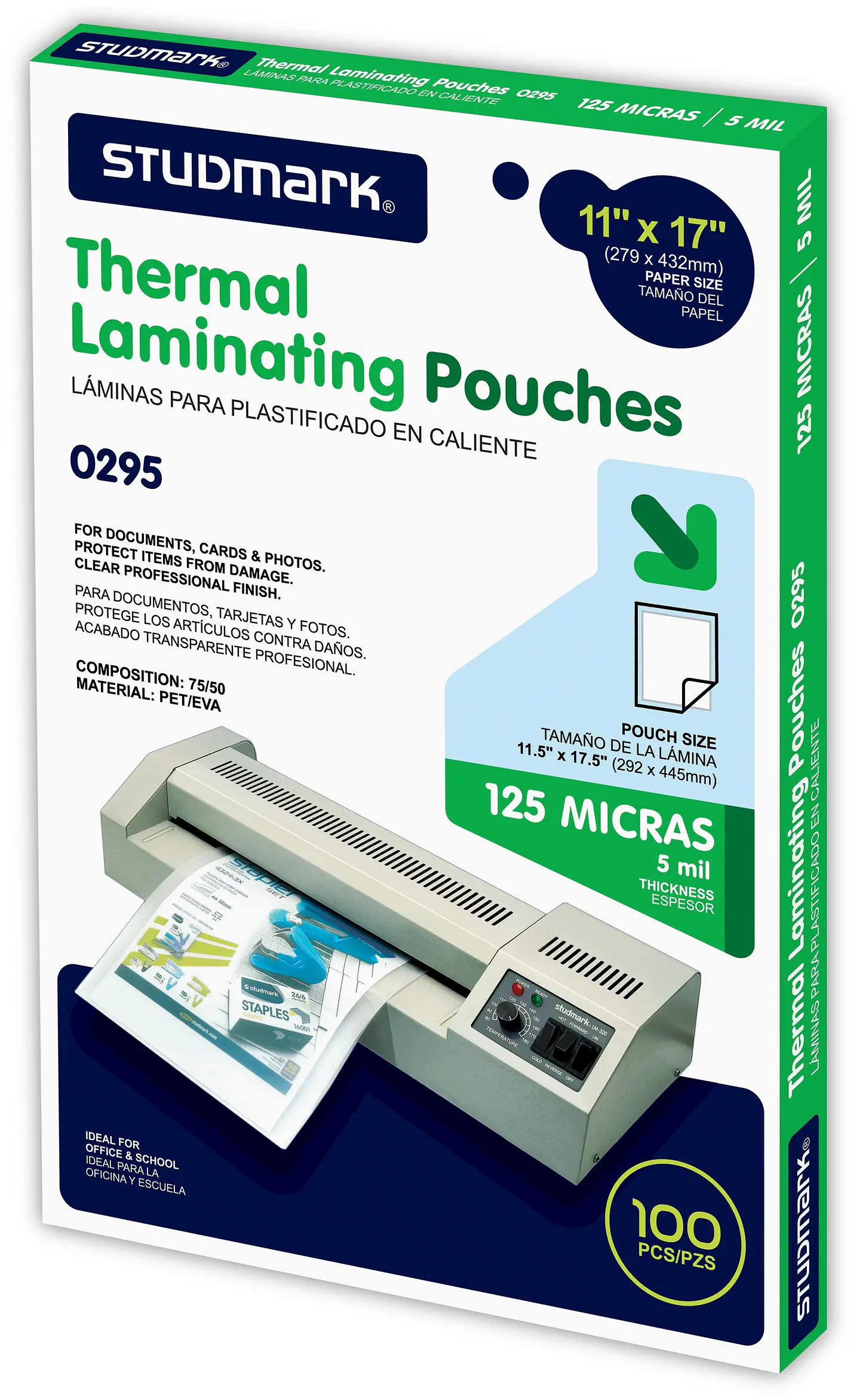 Láminas para plastificar Studmark 292x445 mm 1