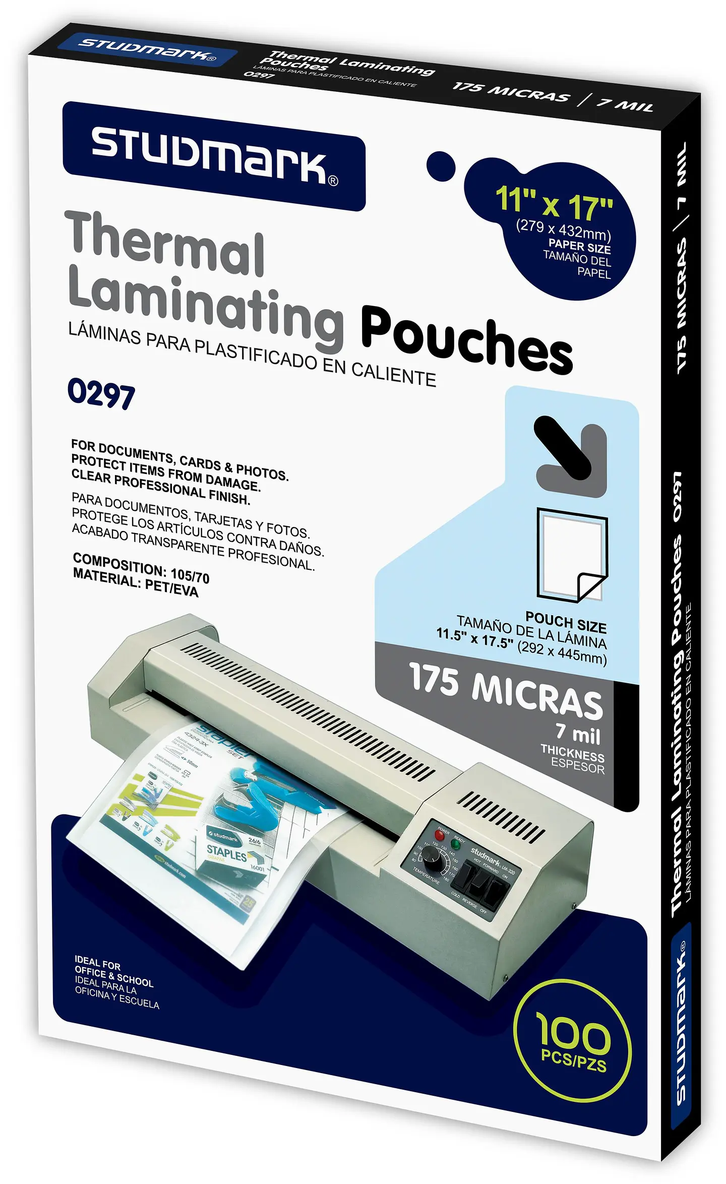 Láminas para plastificar Studmark 292x445 mm 2