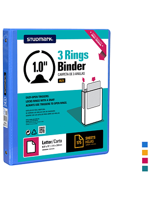 Portafolio Studmark de 3 anillas de 1