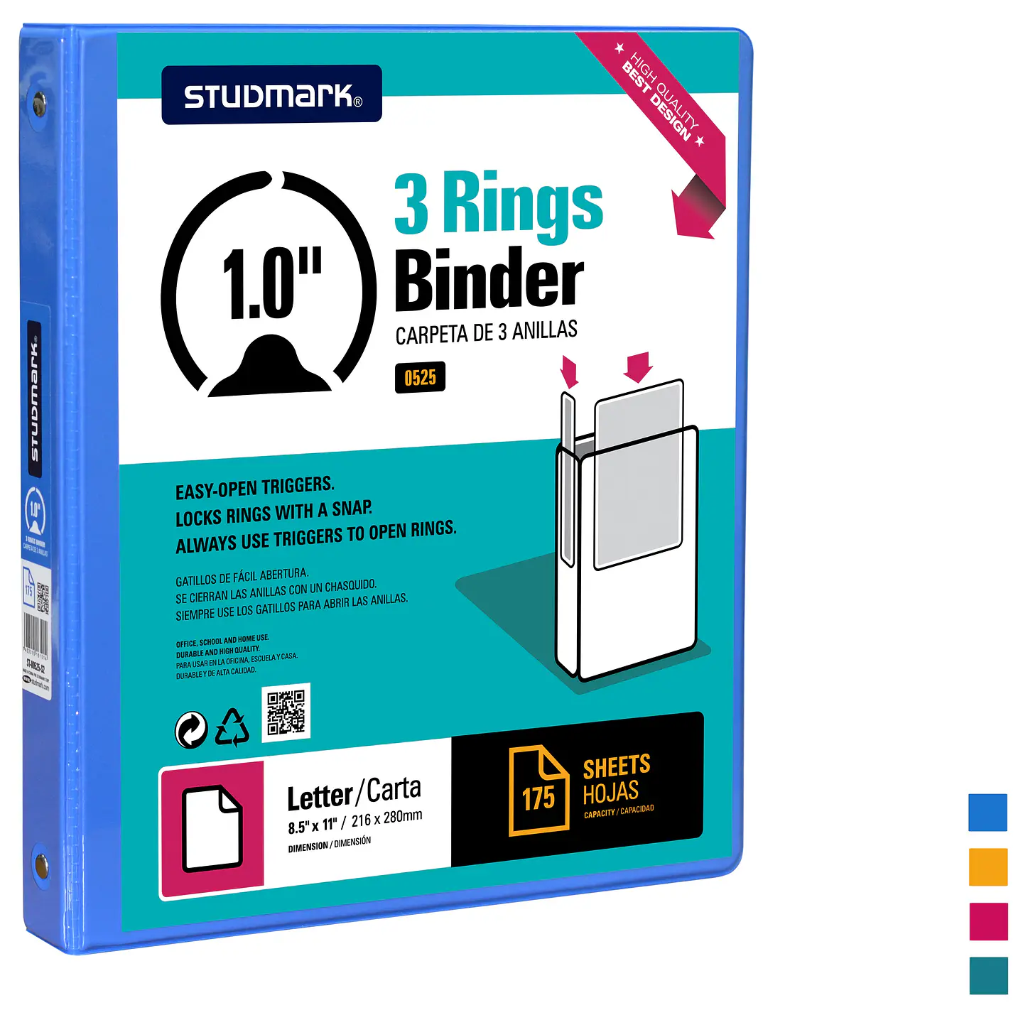 Portafolio Studmark de 3 anillas de 1