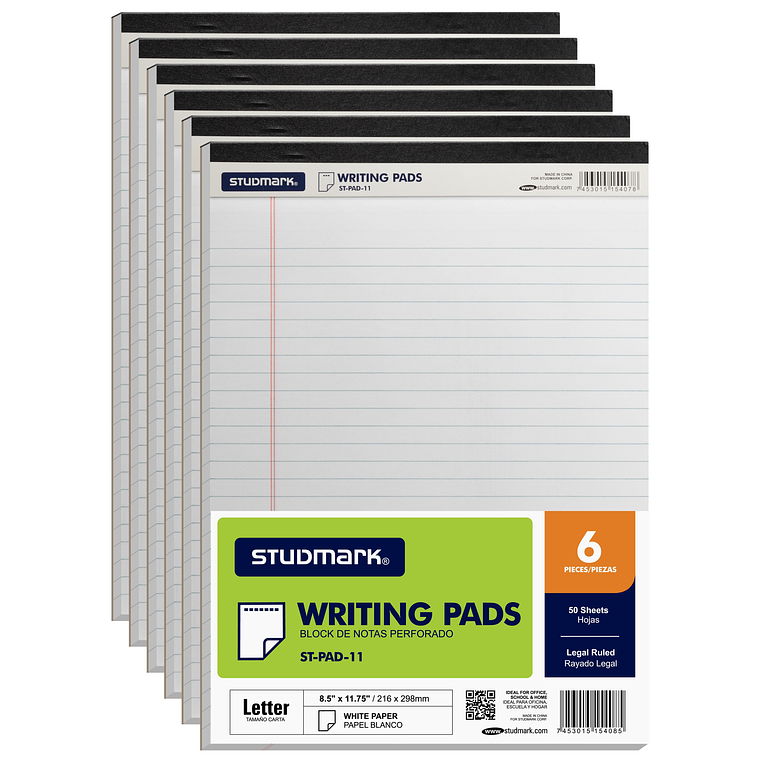 Libretas rayadas blancas, Studmark, Carta 1