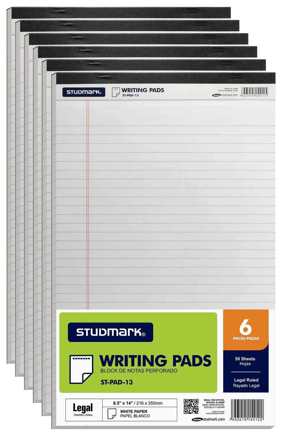 Block de notas perforado tamaño legal 2