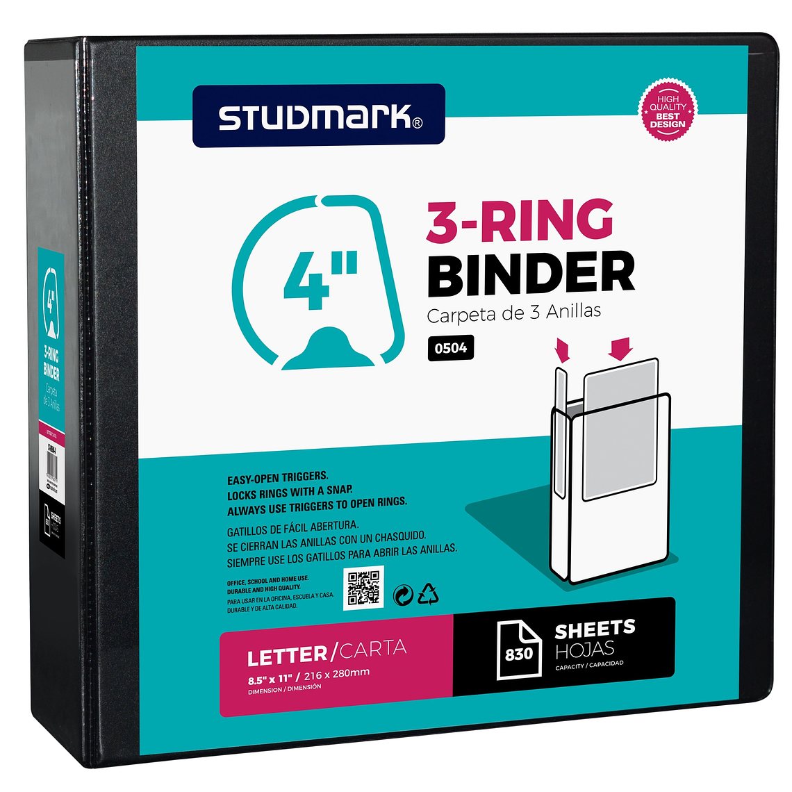 Portafolio Studmark de 3 anillas en 