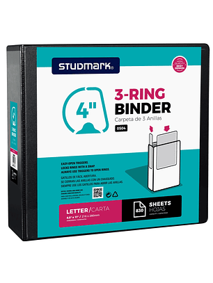 Portafolio Studmark de 3 anillas en 