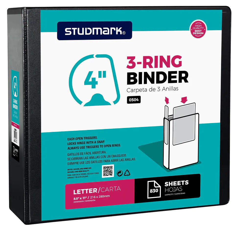 Portafolio Studmark de 3 anillas en 