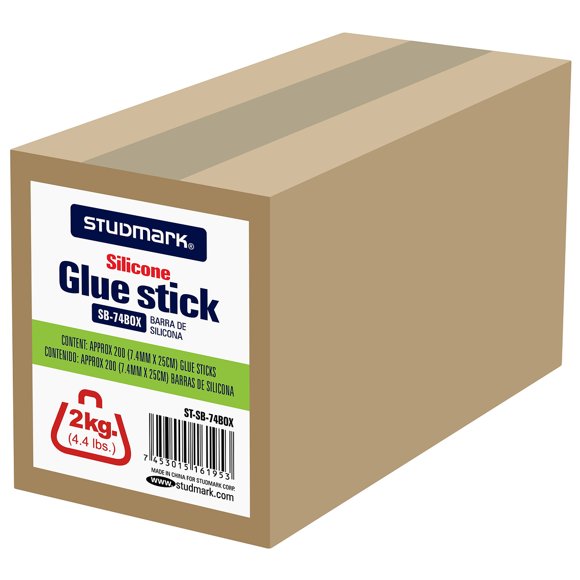 Caja de 4.4 lbs de barra de silicona 7.4mm x 25cm Studmark 1