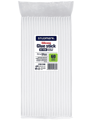 Paquete de 60 Barras de silicona 7.4mm x 30cm Studmark