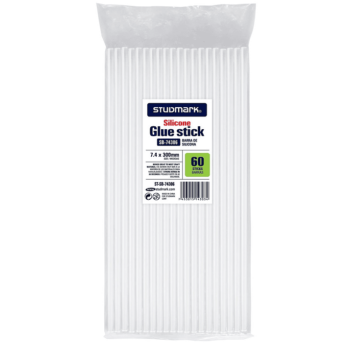 Paquete de 60 Barras de silicona 7.4mm x 30cm Studmark 1