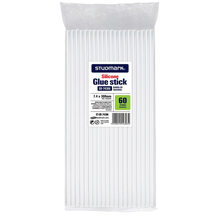 Paquete de 60 Barras de silicona 7.4mm x 30cm Studmark 1