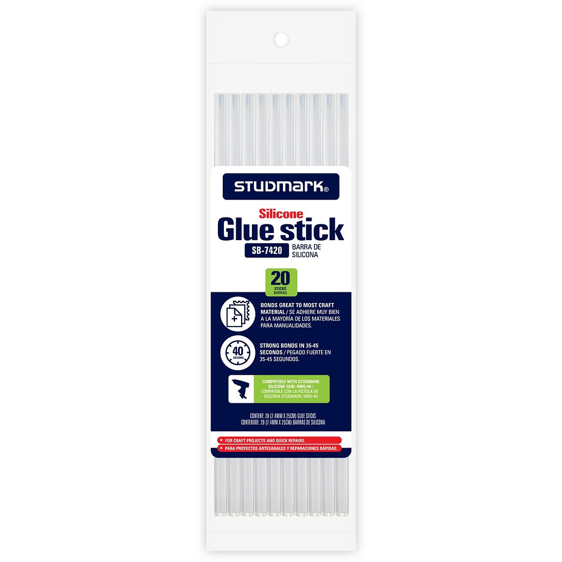 Barras de silicona 7.4mm x 25cm Studmark 2