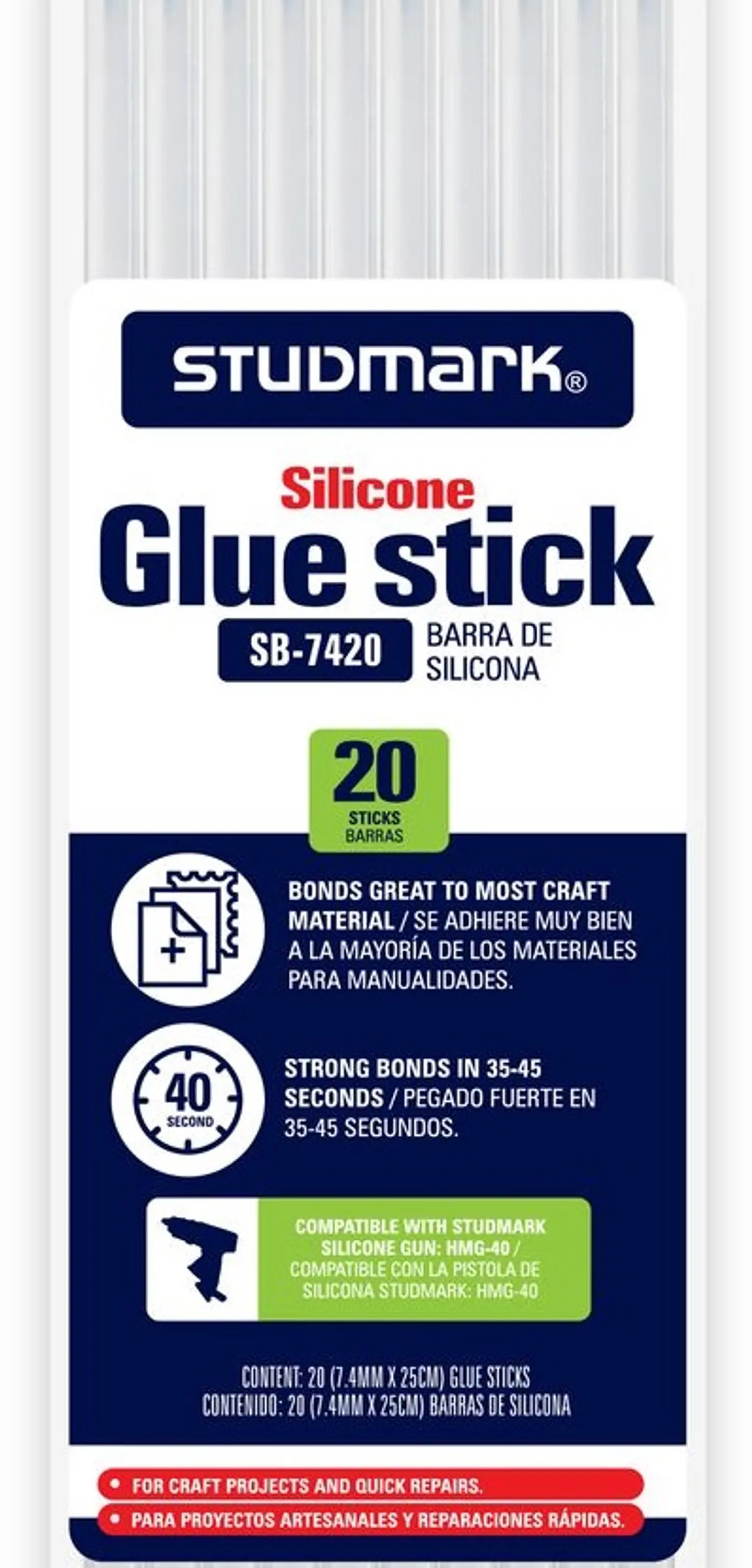 Barras de silicona 7.4mm x 25cm Studmark 2