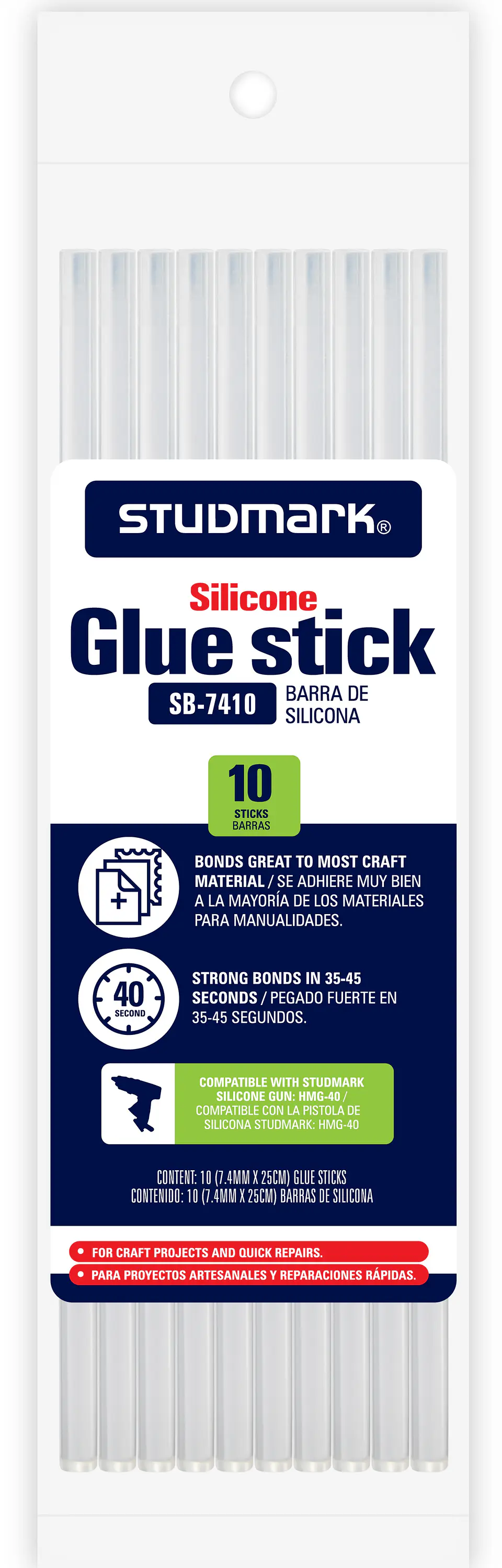 Barras de silicona 7.4mm x 25cm Studmark 1