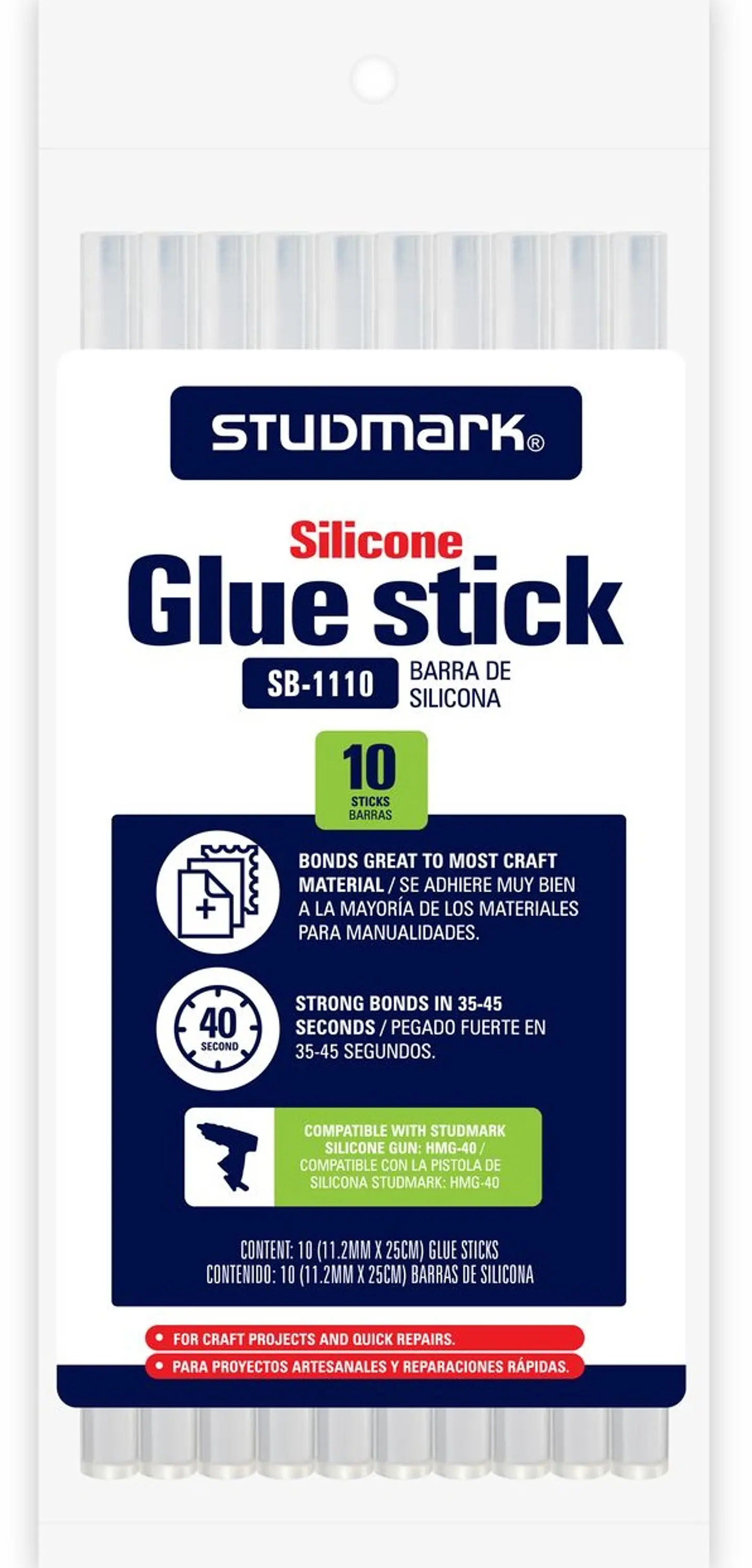 Barras de silicona 11.2mm x 25cm Studmark 1