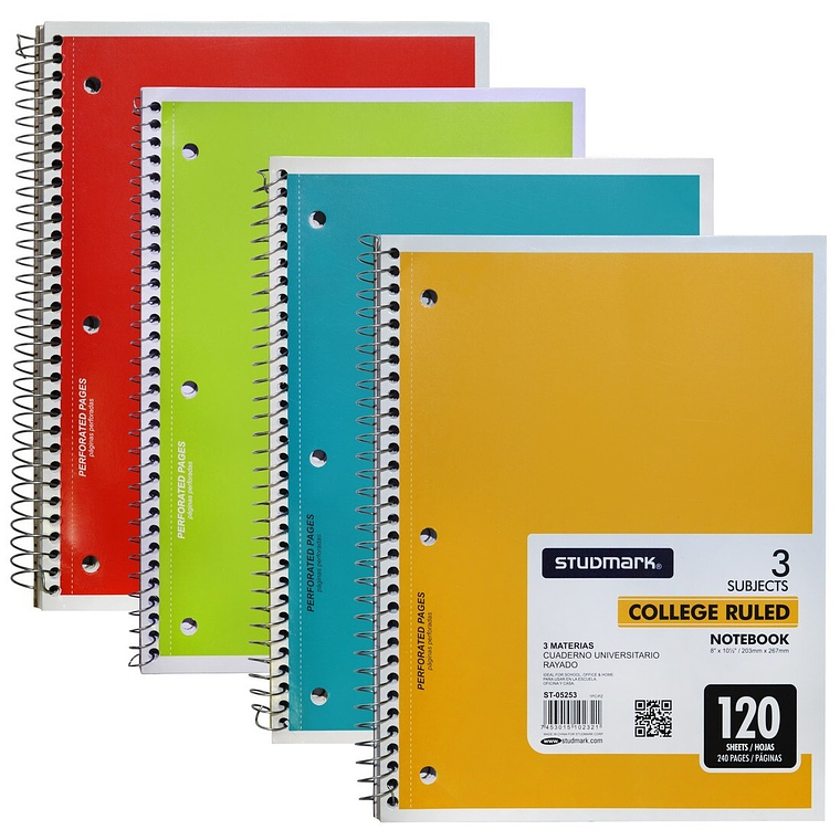 Cuaderno Universitario rayado Studmark 4