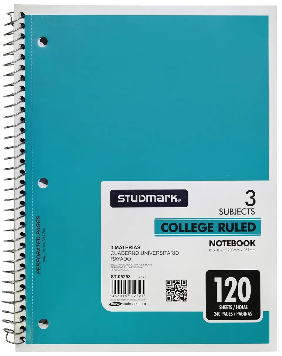 Cuaderno Universitario rayado Studmark 3