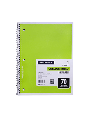 Cuaderno Universitario rayado Studmark