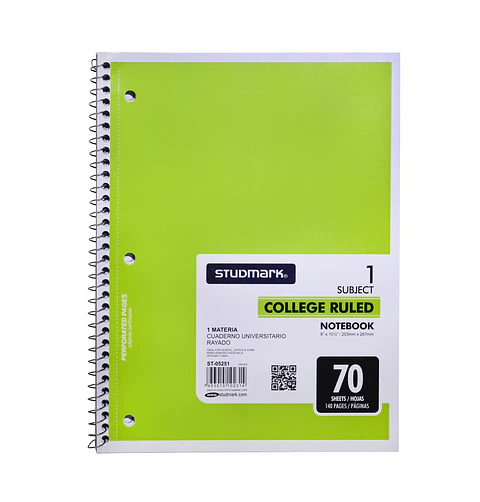 Cuaderno Universitario rayado Studmark