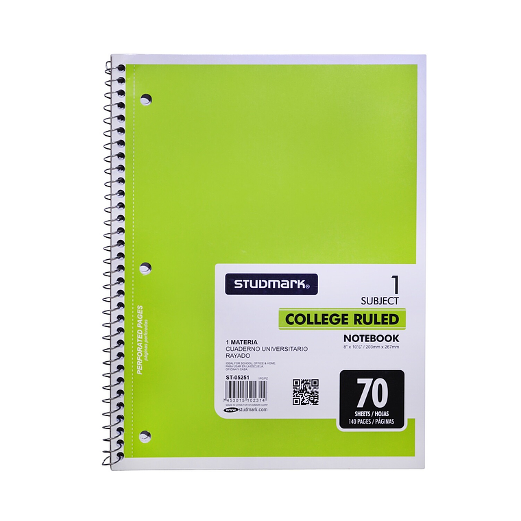 Cuaderno Universitario rayado Studmark 1