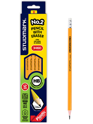 Lápiz plástico amarillo Studmark ST-03460