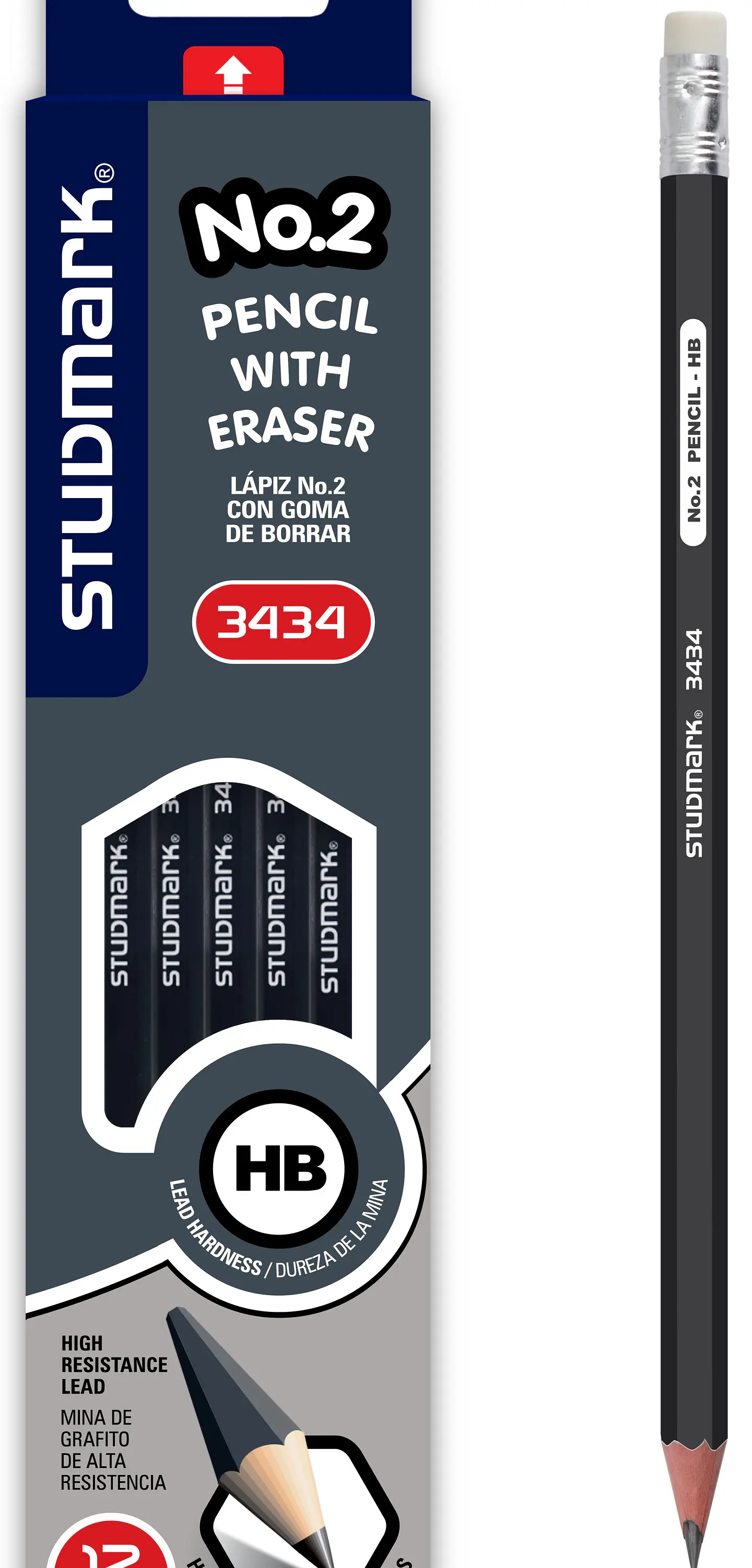 Lápiz Gris HB Studmark ST-03434 1