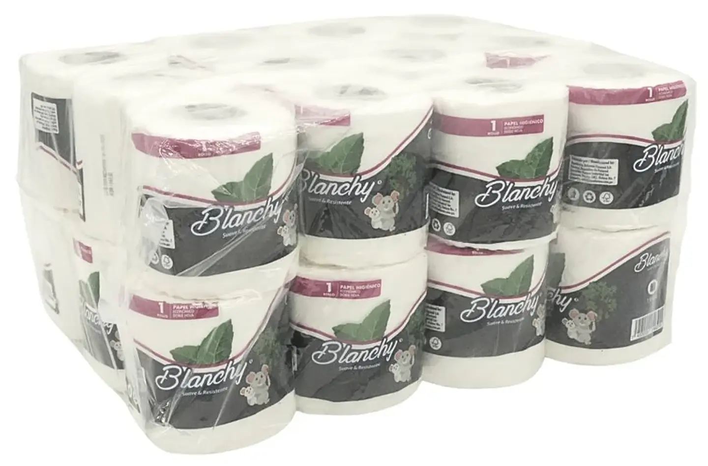 Papel Higiénico Rollito 24 Rollos x 200 Hojas (2pliegos) 2