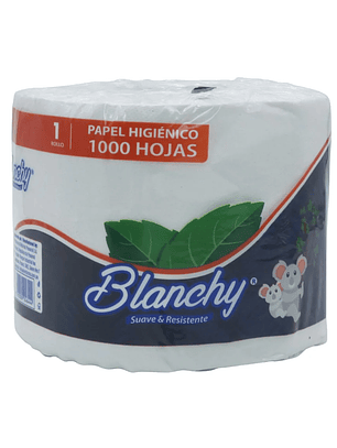 Papel Higiénico Rollito 24 Rollos x 1000 Hojas (1pliego)