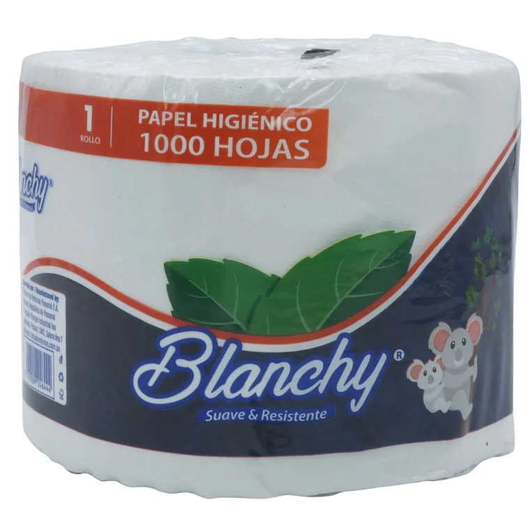 Papel Higiénico Rollito 24 Rollos x 1000 Hojas (1pliego) 1