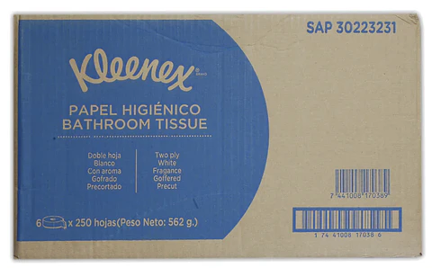  Papel Higiénico Kleenex Jumbo 6 Rollos x 250mt (2pliegos)