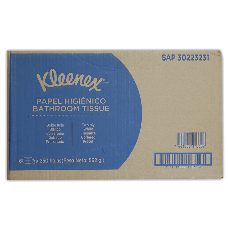  Papel Higiénico Kleenex Jumbo 6 Rollos x 250mt (2pliegos) 1