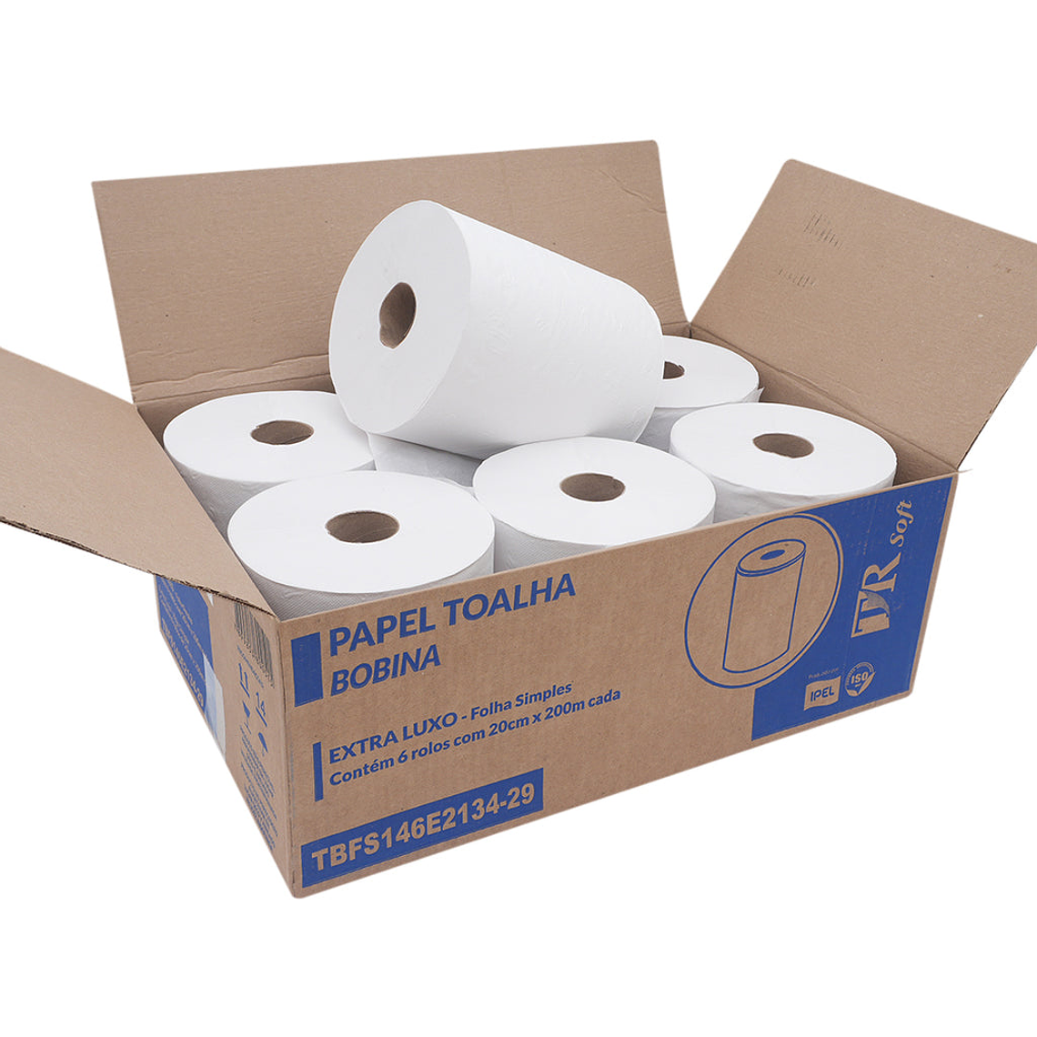 Papel Toalla 6 Rollos x 200mts 1
