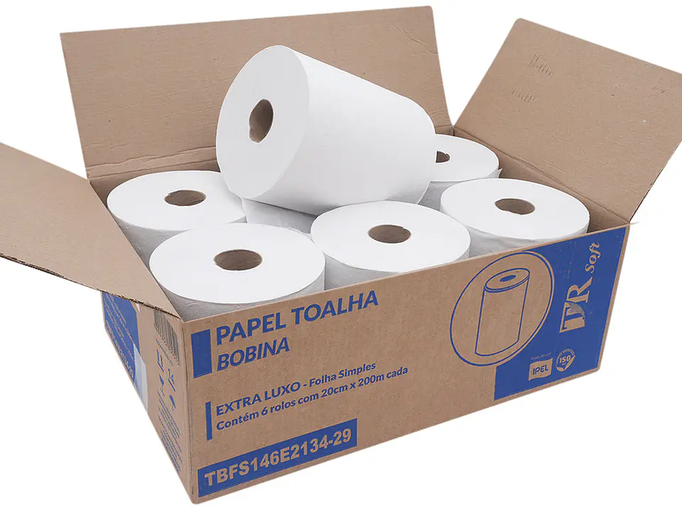 Papel Toalla 6 Rollos x 200mts 1