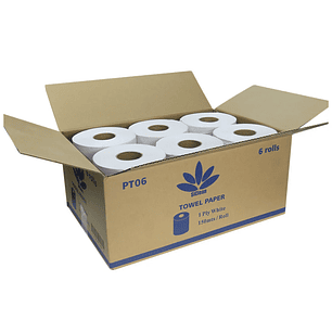Caja de papel toalla SiClean 150 m hoja sencilla