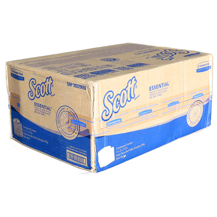 Papel Toalla Tipo Essential Slim 6 Rollos x 177mt (1pliego) 1