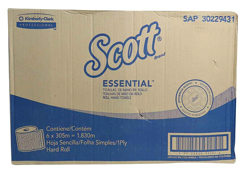 Papel Toalla 6 Rollos x 304mt (1pliego)