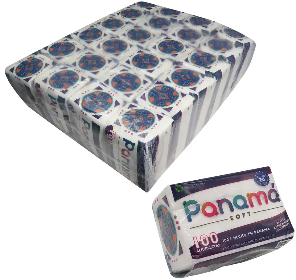 Servilleta Lunch (24x100) 2400 unidades 16.5 x 10.5cm (1pliego) 2