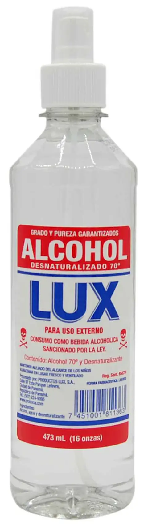Alcohol Desnaturalizado 70% con Rociador