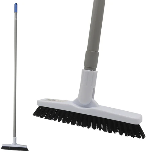 Cepillo Para Lavar Azulejos y Juntas con Poste Metálico