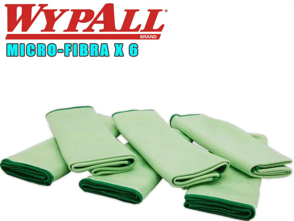 Wypall Microfibra Paquete de 6 Unidades Cristales 1