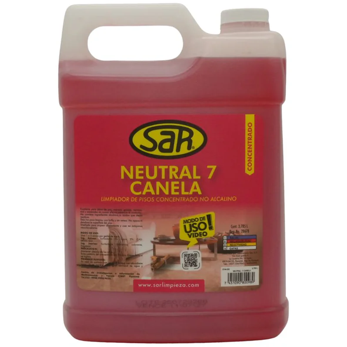 Limpiador de pisos concentrado no alcalino Neutral 7 1