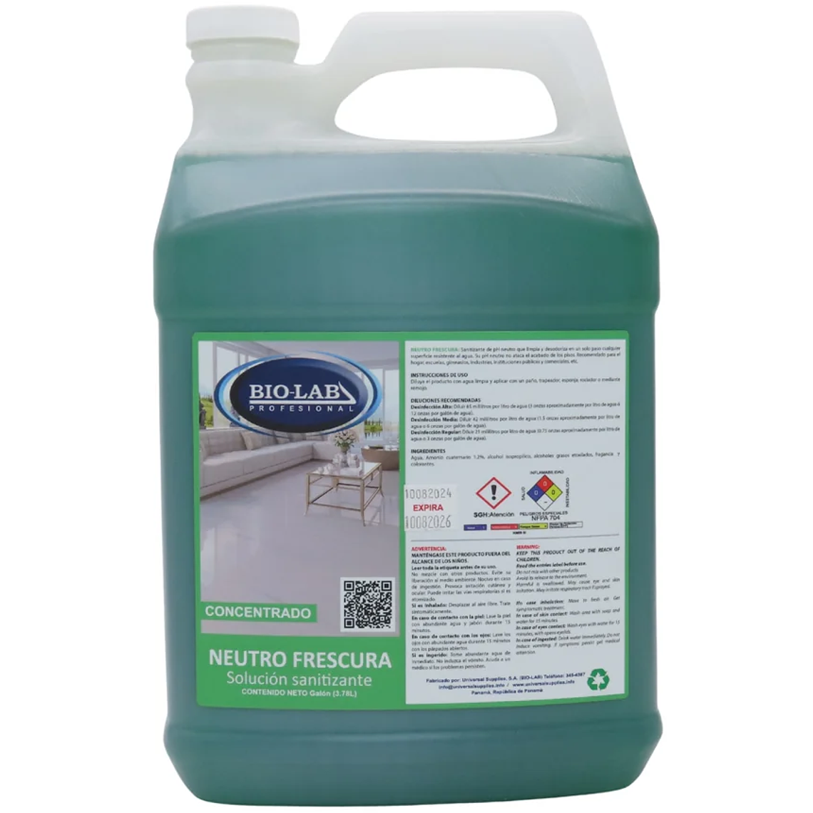 Galón de Solución sanitizante Neutro Frescura 1